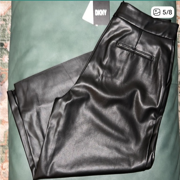 DKNY Black Ankle-Length Cropped Pants - Picture 6 of 7